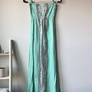 O'Neill Mint Green Strapless Dress